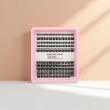 The pink packaging box features naturally curled false eyelashes that are thick, slender and long, specifically designed for single double eyelids details Picture